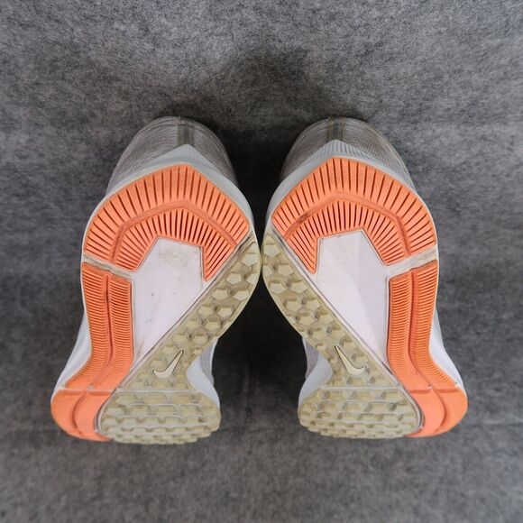 Nike Shoes Womens 9 Athletic Trainer Zoom Winflo 5 Running Comfort Grey Orange - Picture 12 of 14